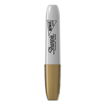 Sharpie® Metallic Chisel Tip Permanent Marker, Medium Chisel Tip, Gold, Dozen freeshipping - TVN Wholesale